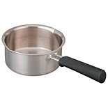 ステンレス・アルミ全面三層鋼 片手鍋14cm