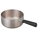 ステンレス・アルミ全面三層鋼 片手鍋18cm