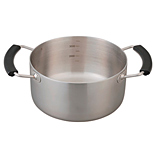 ステンレス・アルミ全面三層鋼 両手鍋20cm