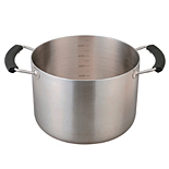 ステンレス・アルミ全面三層鋼 両手鍋深型22cm