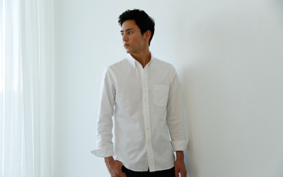 オーガニックコットンブロード 洗いざらしシャツ