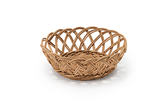 ラタン バスケット うろこ編み