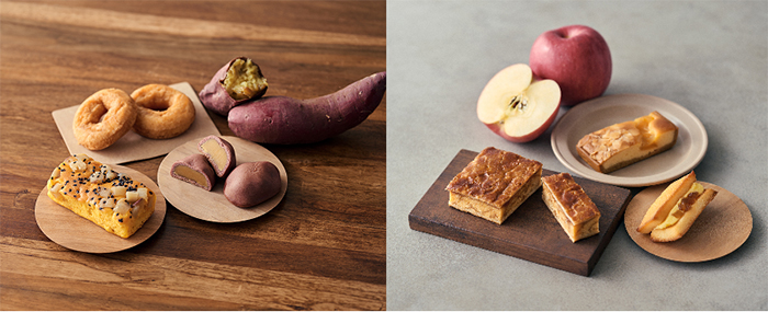 10/4（水）さつまいもの菓子とりんごの菓子やラテ 季節限定発売のお知らせ