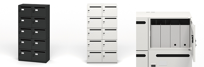 省スペースに収まる「スチールロッカー 個人ロッカー 10人用」＜価格：税込240,000円＞