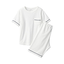 キッズ 着るタオル 両面パイル 半袖ルームウェアセット