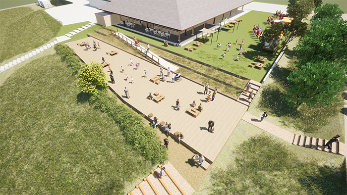 無印良品 4/27（土） 「里のMUJI みんなみの里」に里山の食と景観を楽しむ、地域材を活用した里山デッキを新設