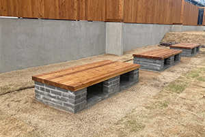 かまどベンチの画像