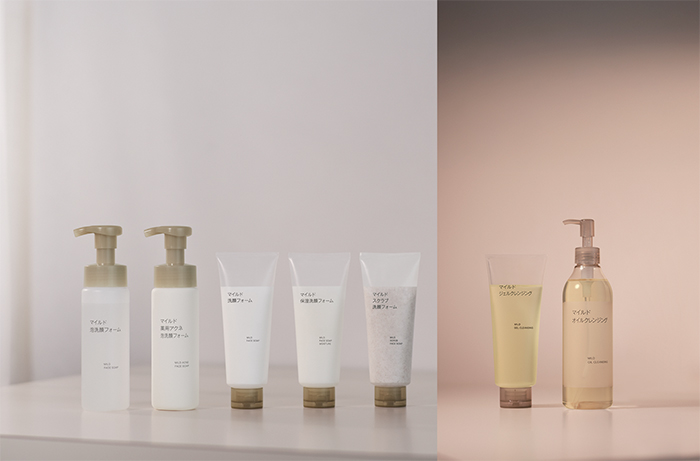 無印良品 マイルド洗顔料・クレンジングシリーズ 天然由来成分(*1)100％に全面リニューアル