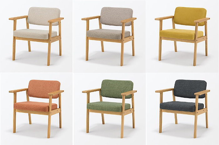 木製アームチェア
