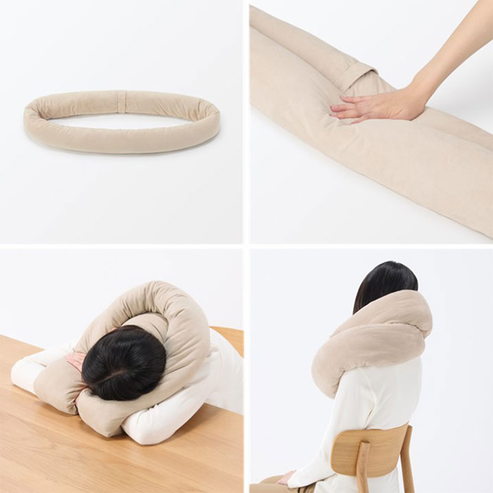 8/20（水）無印良品 自分好みの姿勢を実現する「自由に巻けるループクッション」新発売