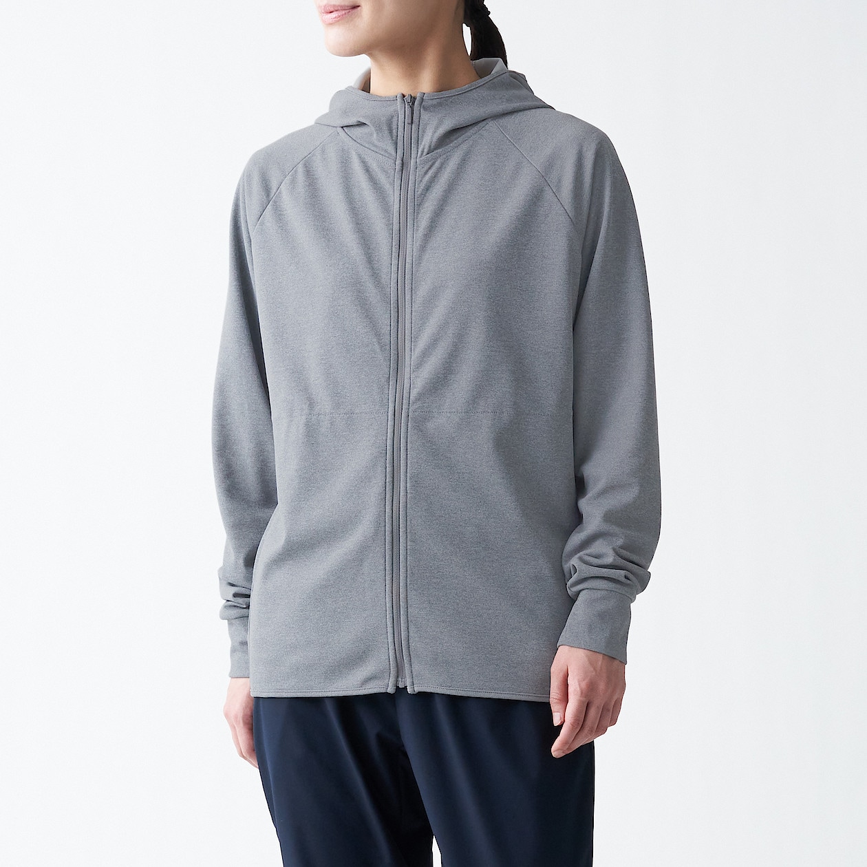 UPF５０＋日焼けを防ぐジップアップパーカー男女兼用