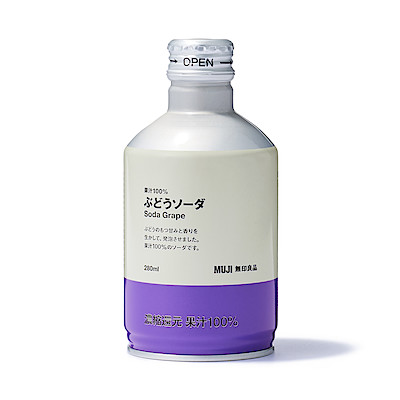 果汁100%ソーダ ぶどう